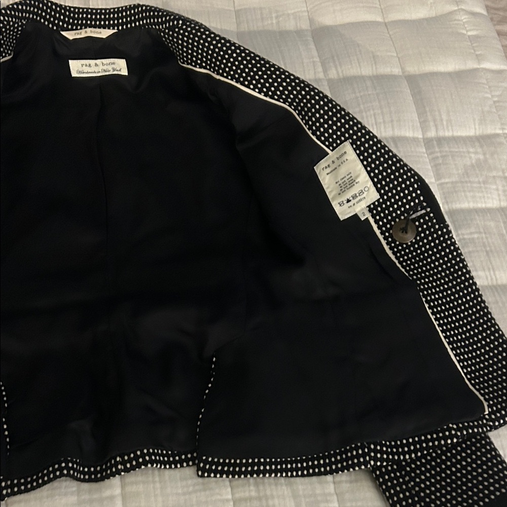 rag & bone Monochrome Checkered Blazer - Picture 4 of 8